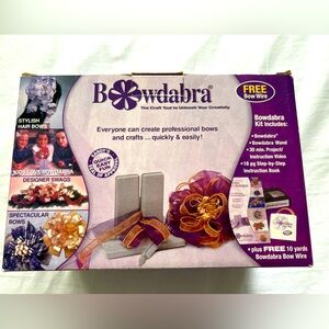 NEW BOWDABRA Bowmaker Kit With Video And Instruction Book In Box Bows Ribbons